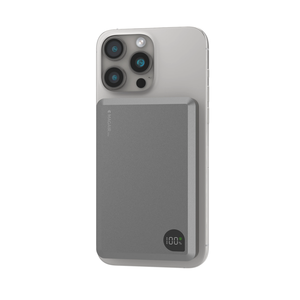 Batterie Externe MagSafe 10000mAh Okumi MagAir Qi2 Compatible iPhone